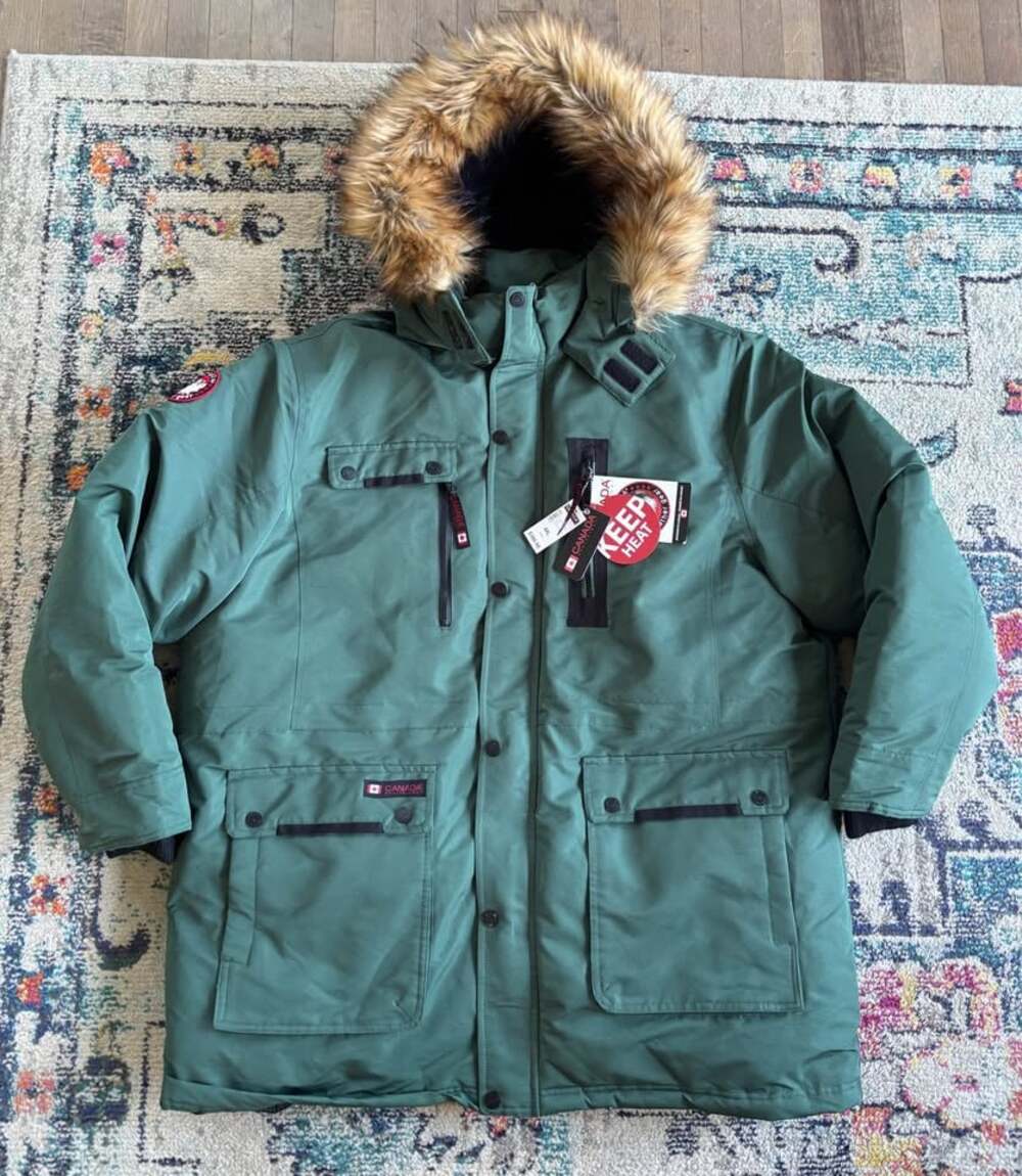 NWT Canada Weather Gear Men's Arctic Parka Jacket Olive Green Size 4XL